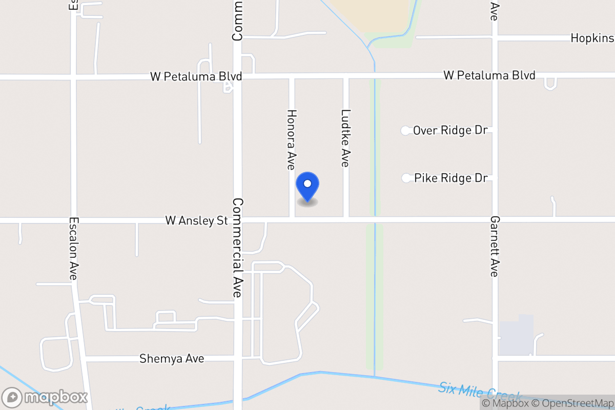 Map of 8726  Honora Ave