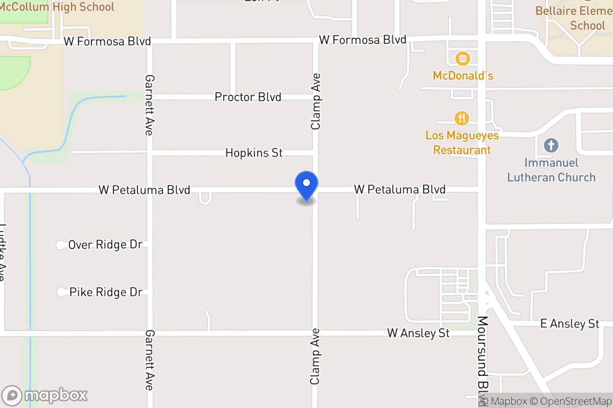 Map of 202 W Petaluma Blvd
