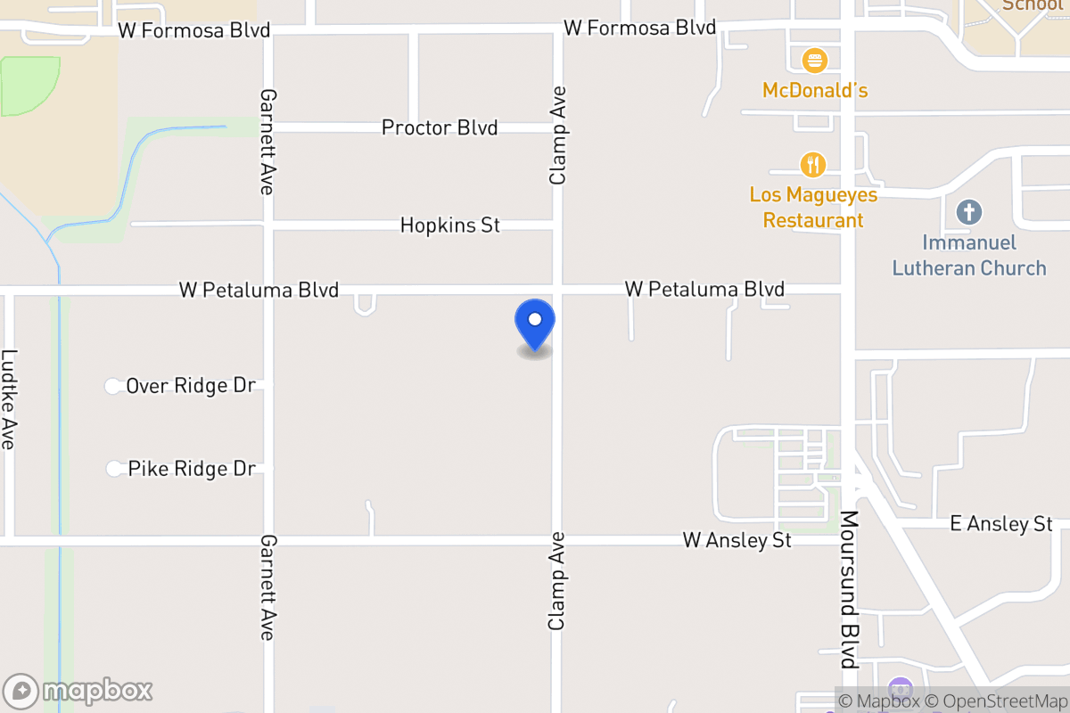 Map of 1919  Clamp Ave