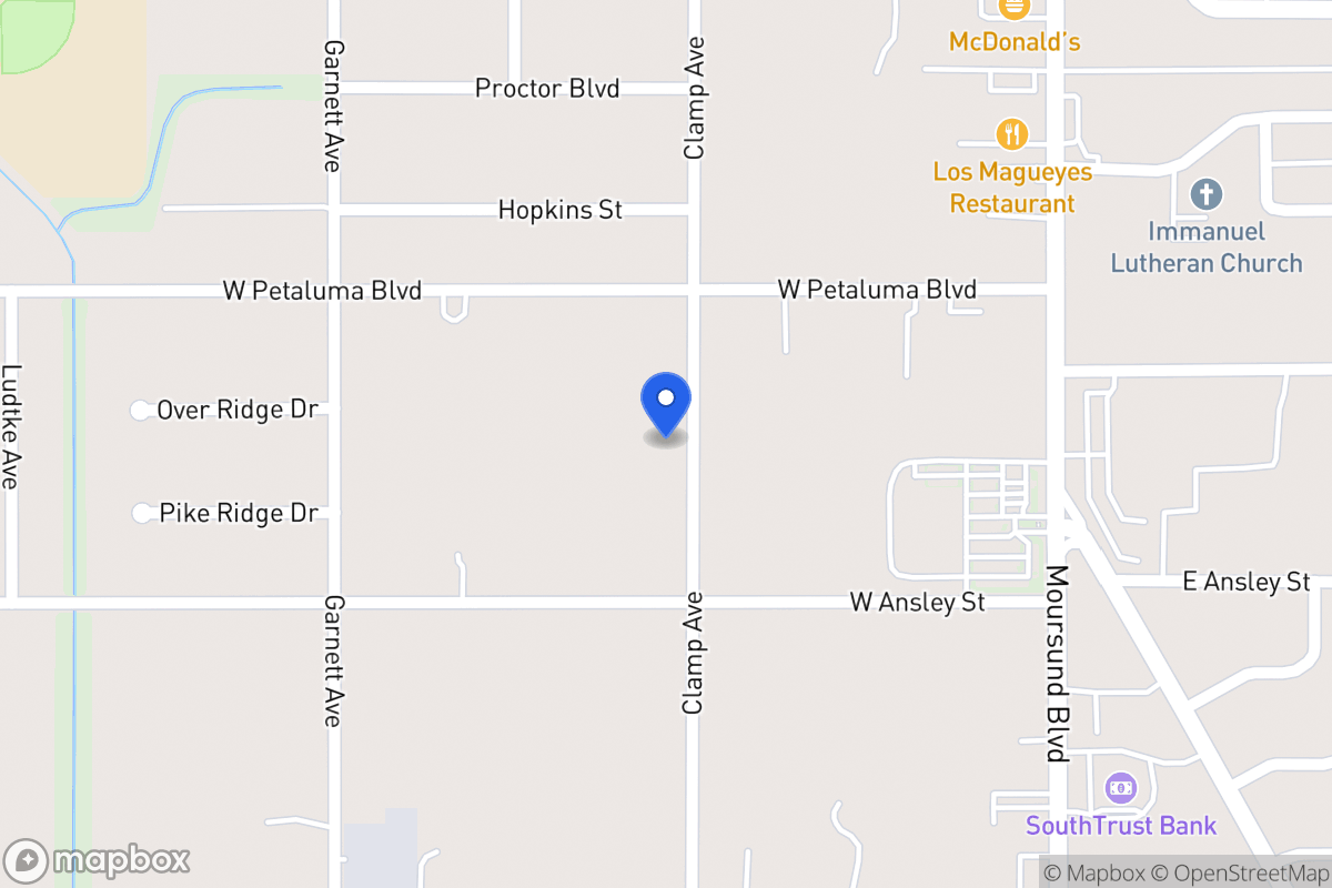 Map of 1935  Clamp Ave