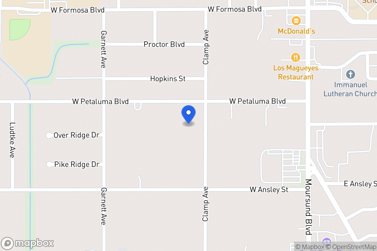 Map of 210 W Petaluma Blvd