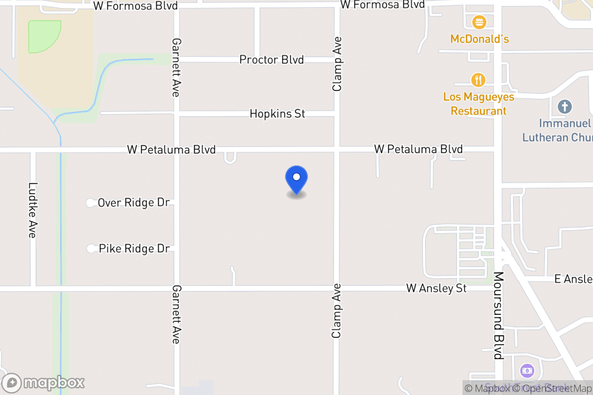 Map of 218 W Petaluma Blvd