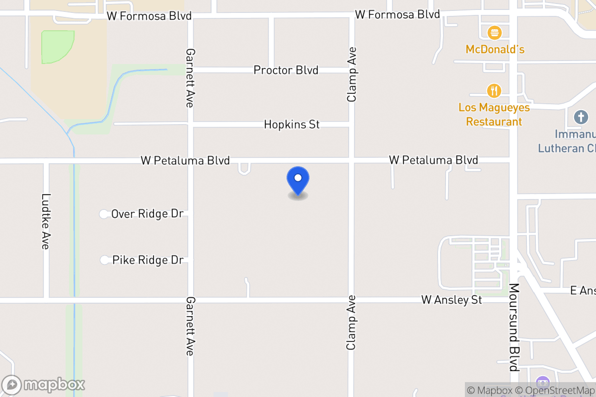 Map of 226 W Petaluma Blvd