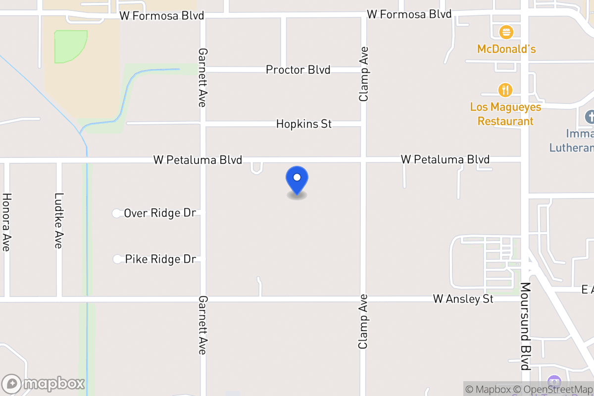 Map of 234 W Petaluma Blvd