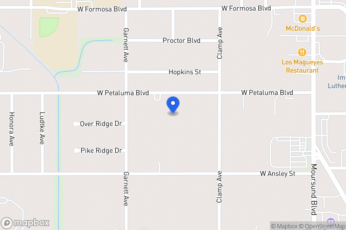 Map of 238 W Petaluma Blvd