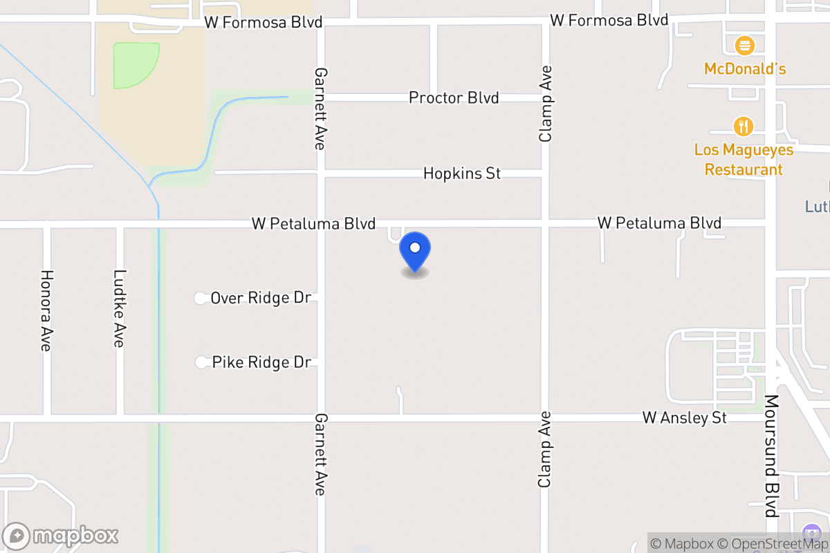 Map of 246 W Petaluma Blvd