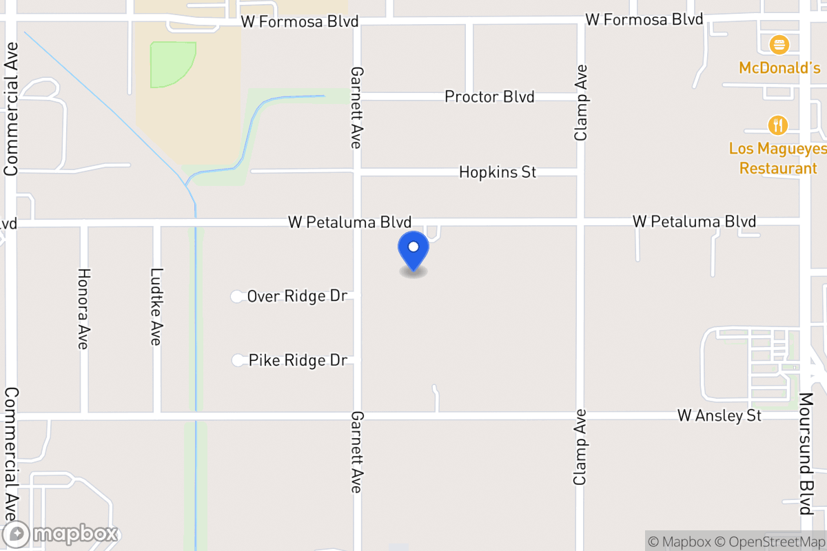 Map of 262 W Petaluma Blvd