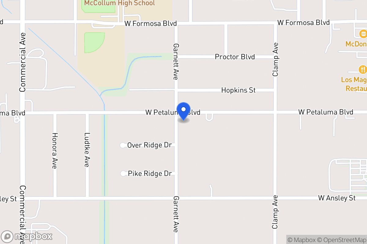 Map of 278 W Petaluma Blvd