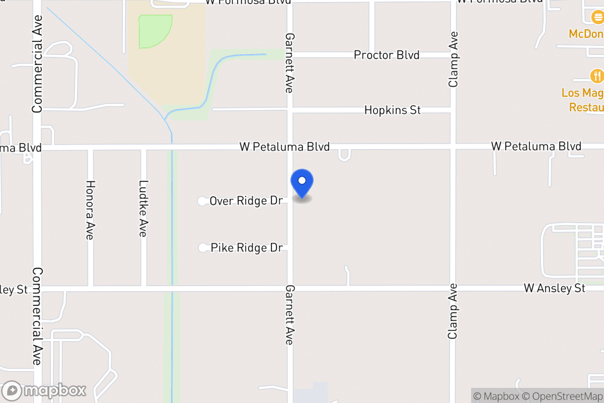 Map of 8526  Garnett Ave
