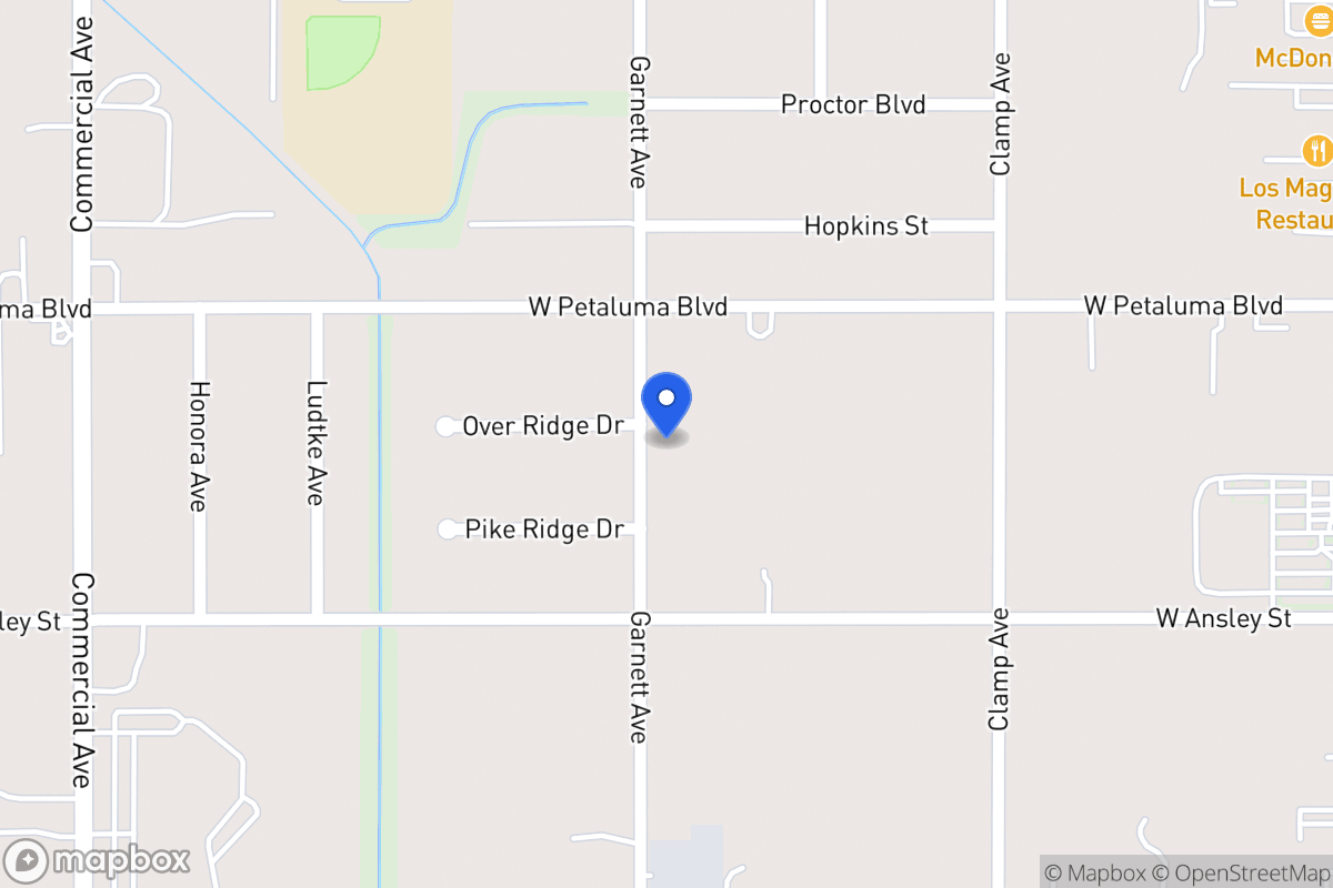 Map of 8530  Garnett Ave