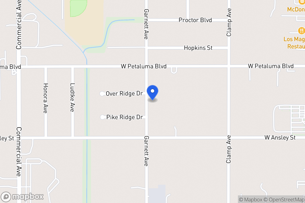 Map of 8534  Garnett Ave