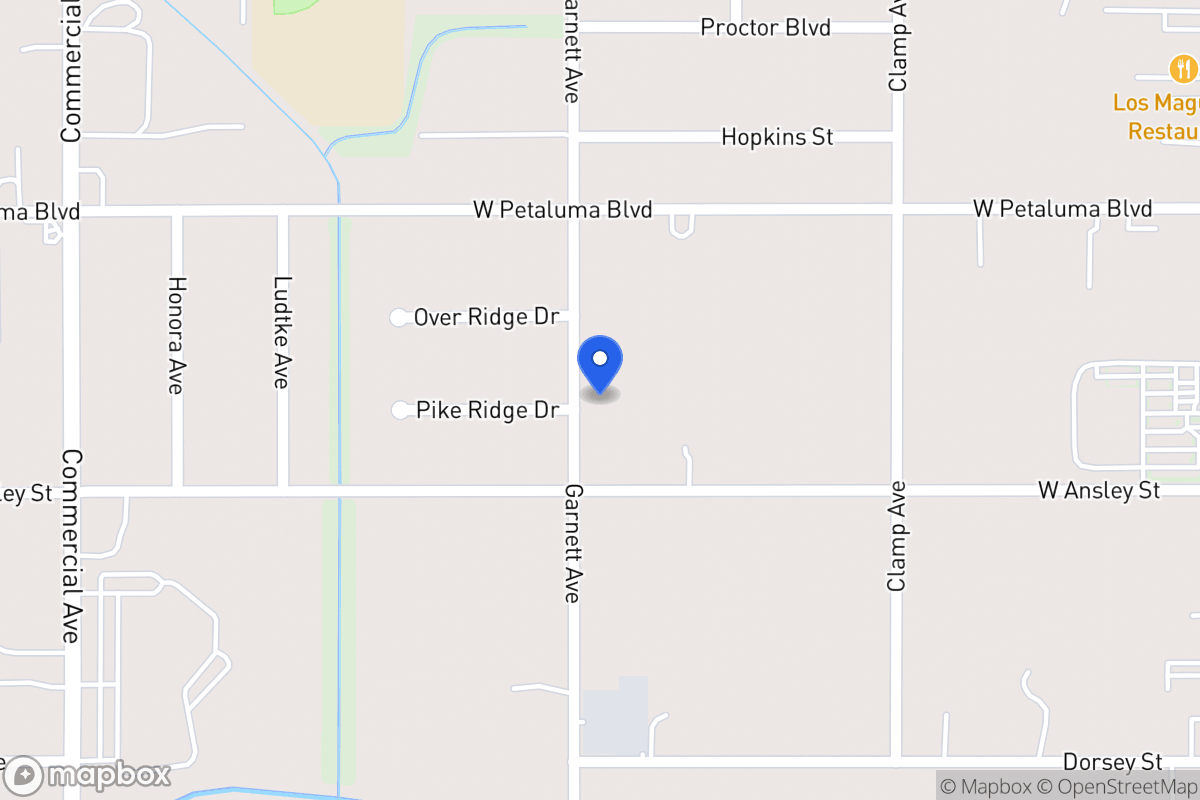 Map of 8610  Garnett Ave
