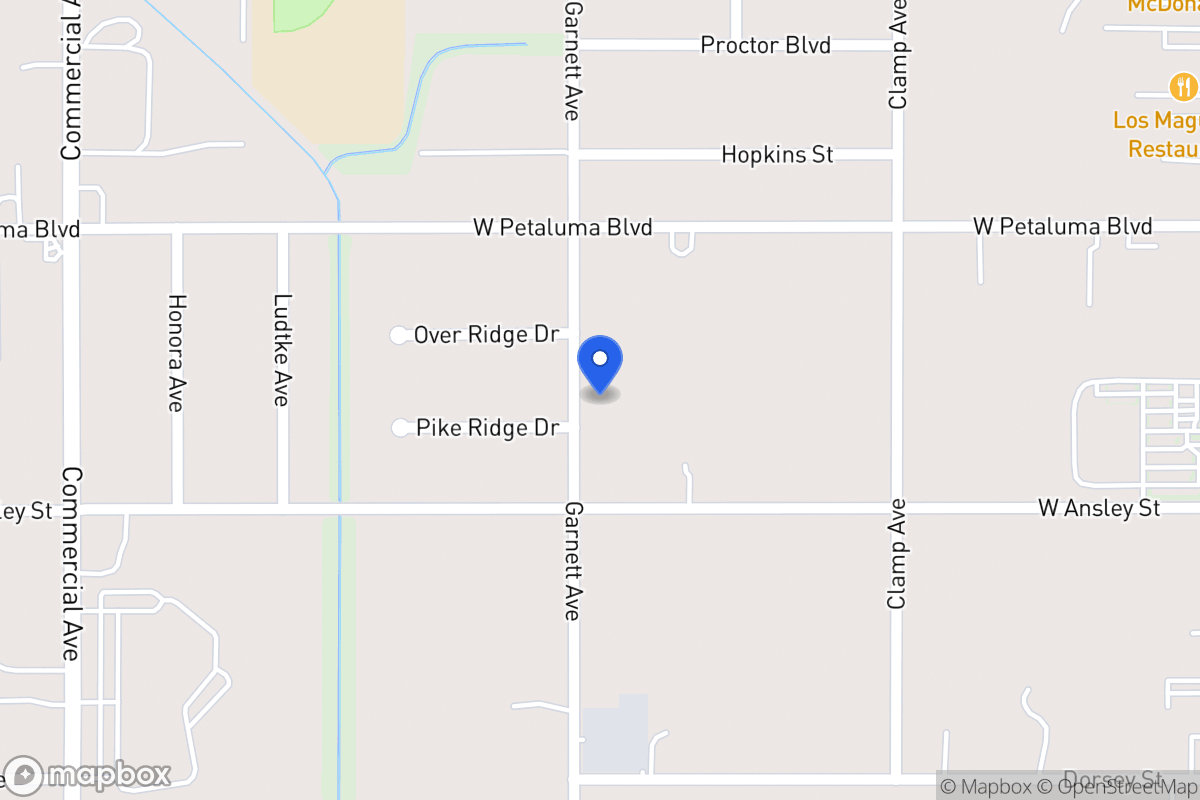Map of 8606  Garnett Ave