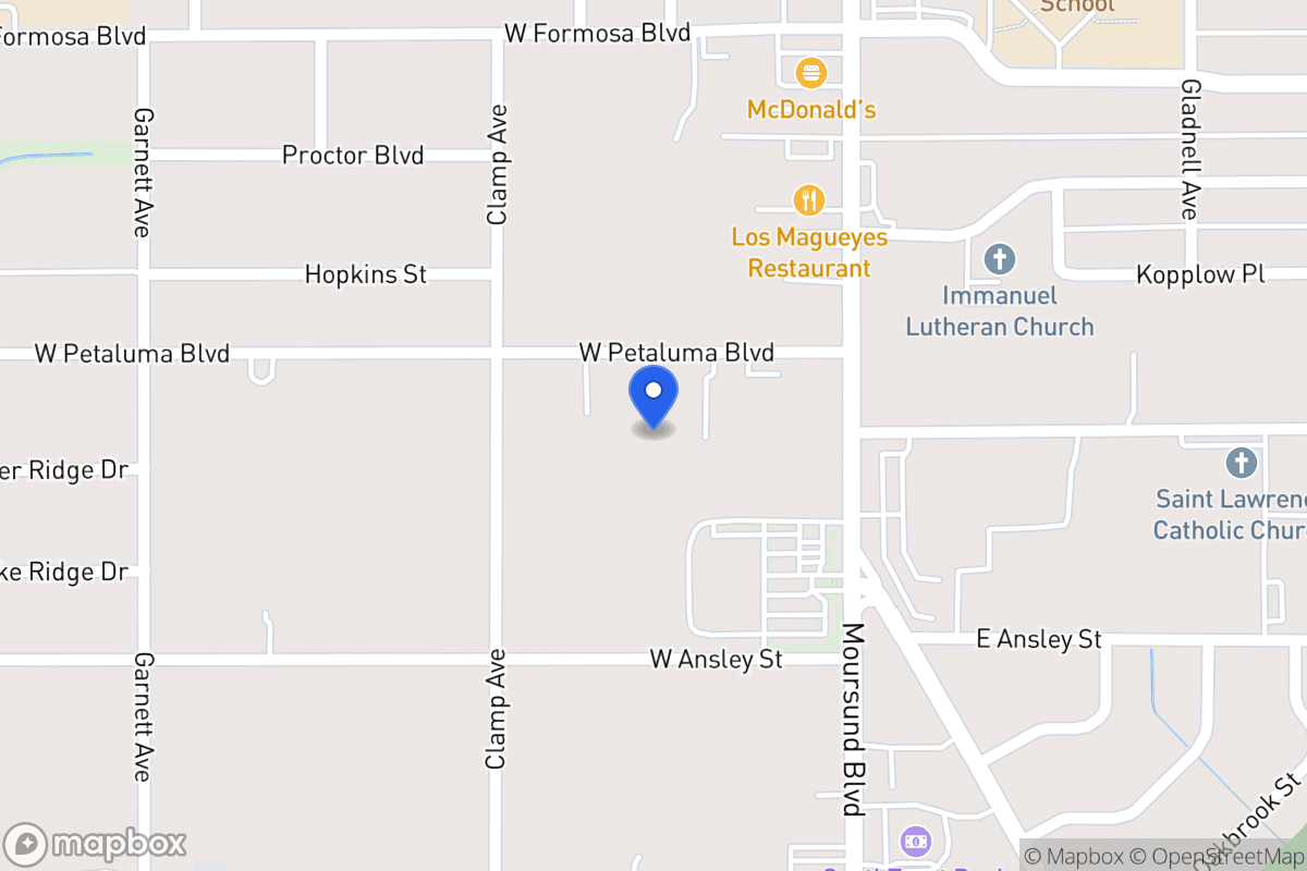Map of 142 W Petaluma Blvd