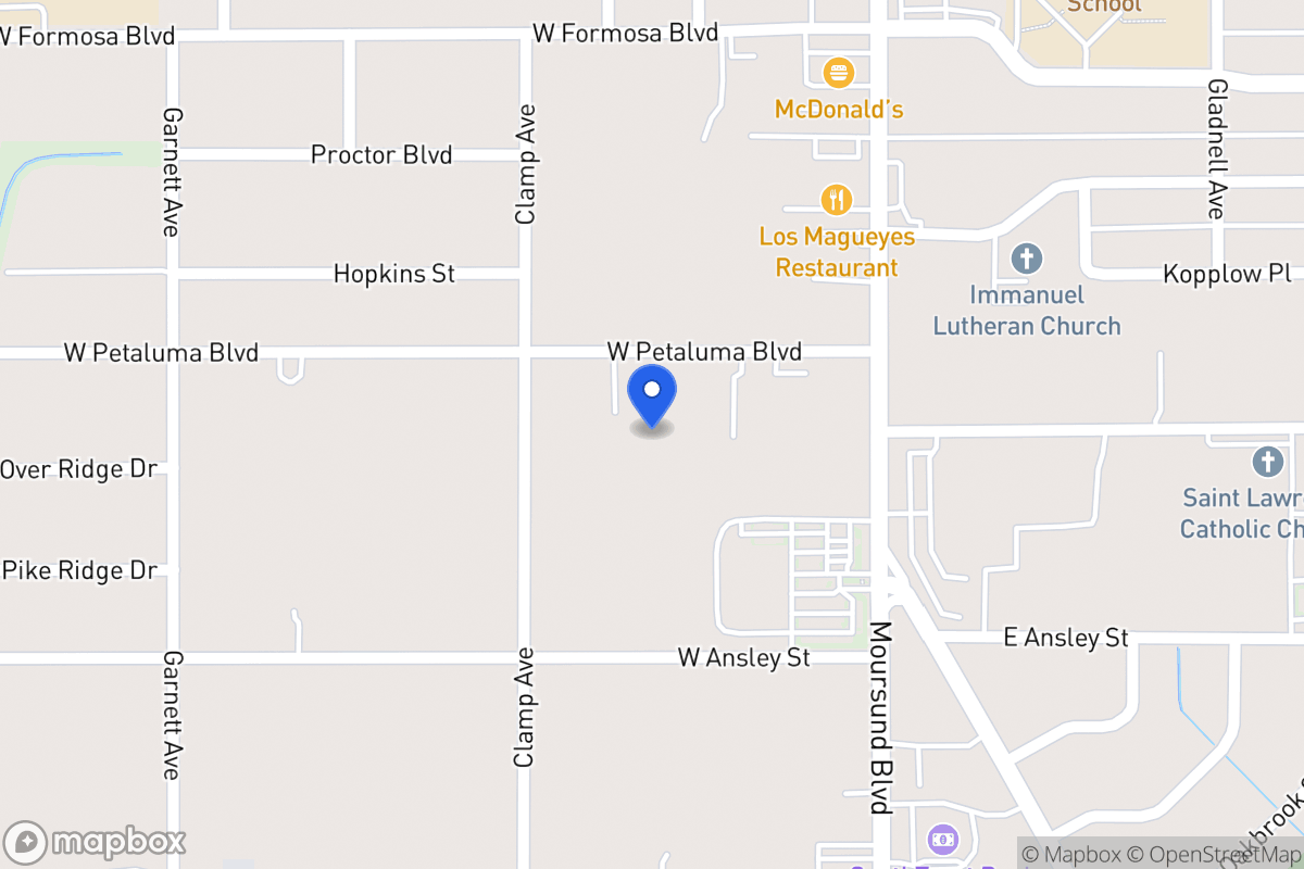 Map of 150 W Petaluma Blvd