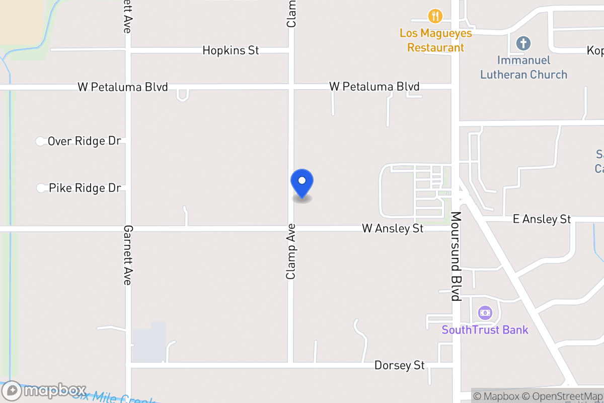 Map of 1954  Clamp Ave