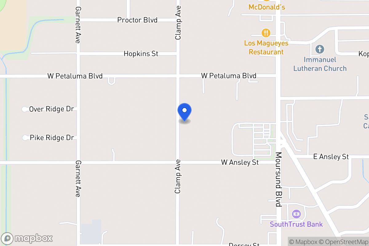 Map of 1938  Clamp Ave
