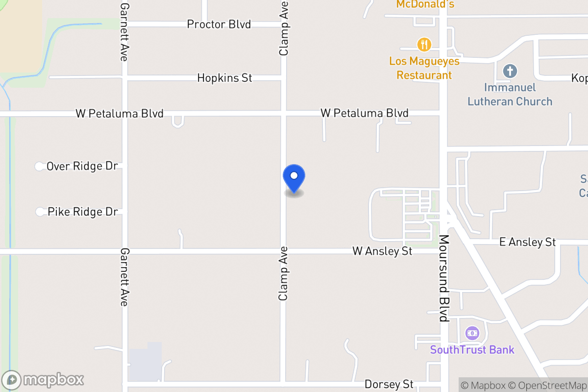 Map of 1942  Clamp Ave