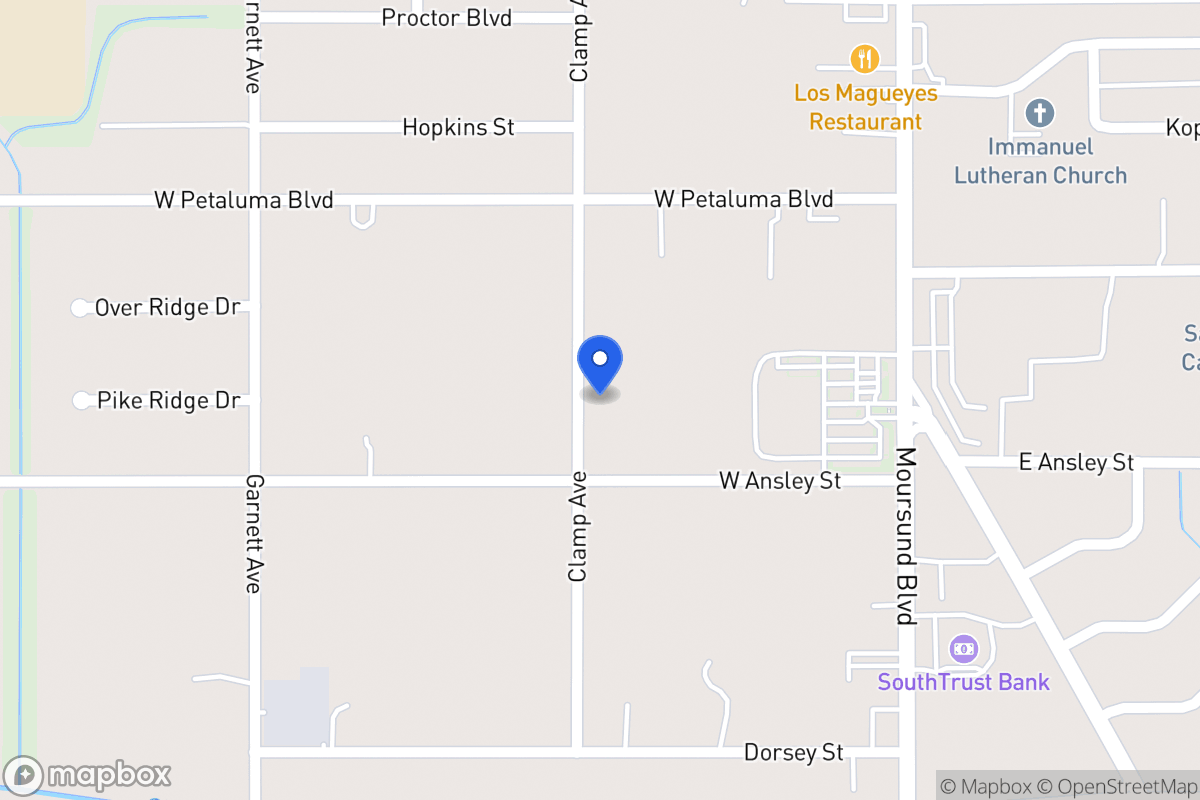 Map of 1950  Clamp Ave