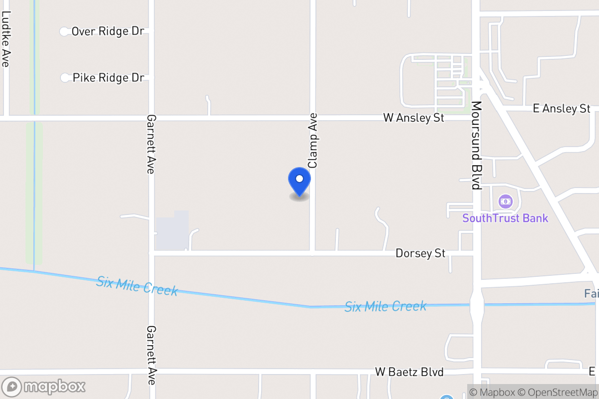 Map of 2105  Clamp Ave
