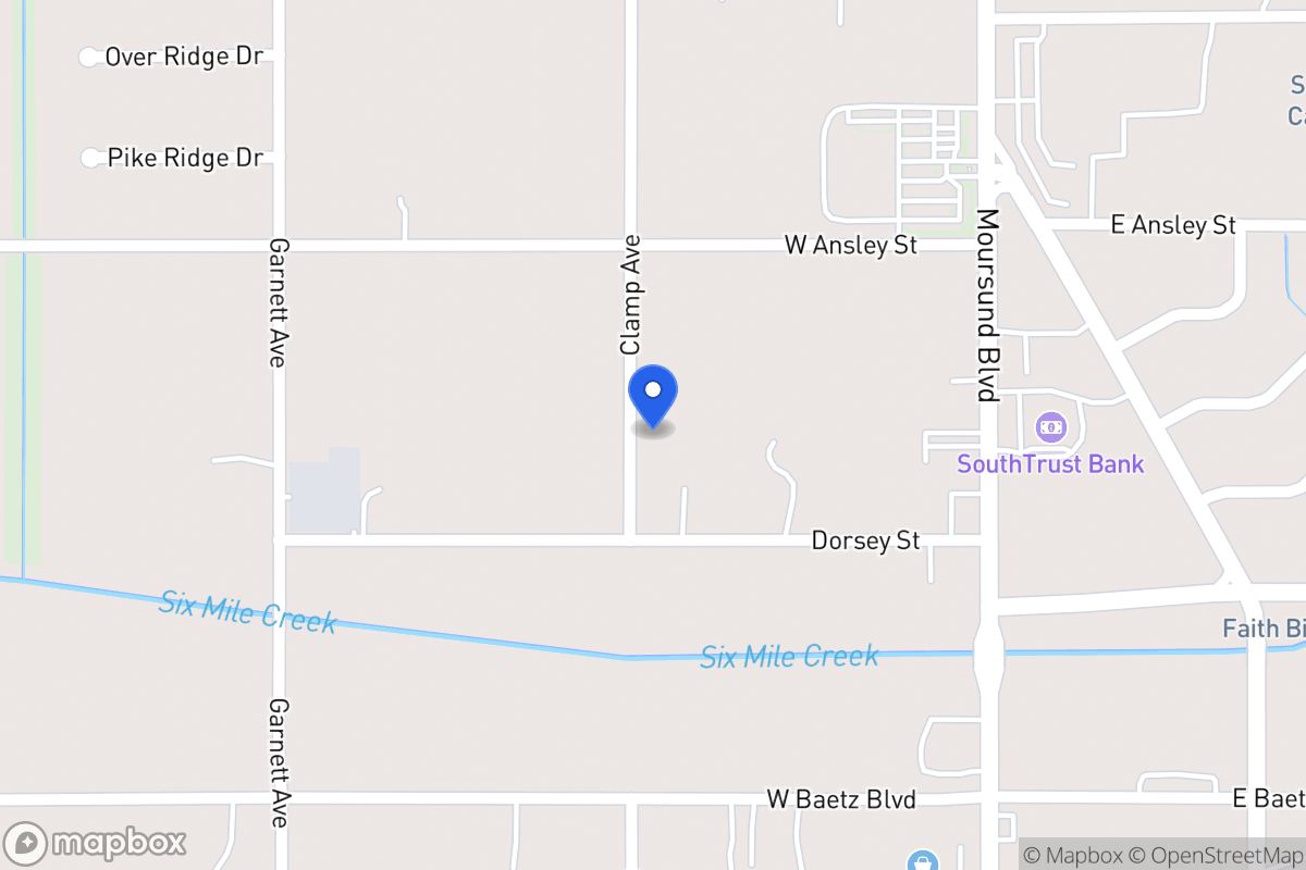 Map of 2110  Clamp Ave