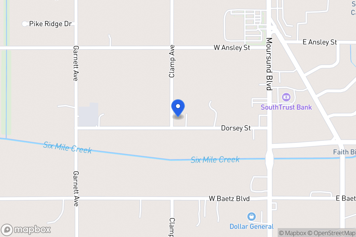 Map of 2118  Clamp Ave