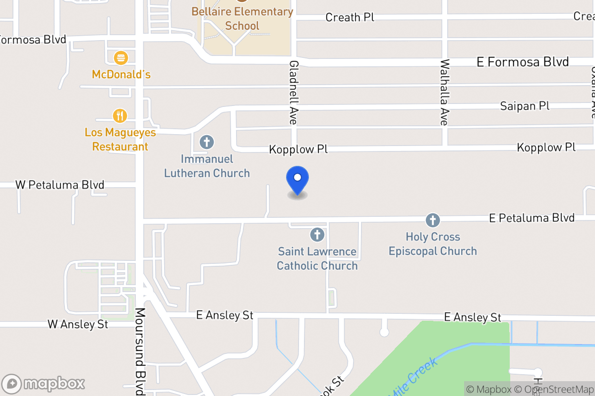 Map of 205 E Petaluma Blvd