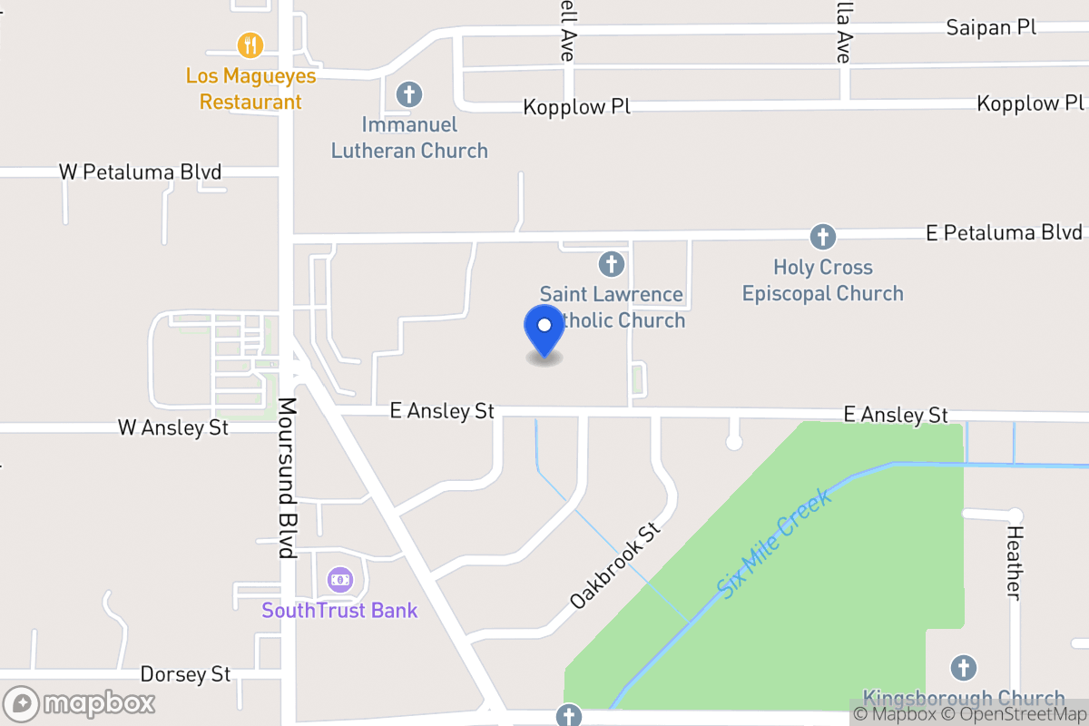 Map of 215 E Ansley St