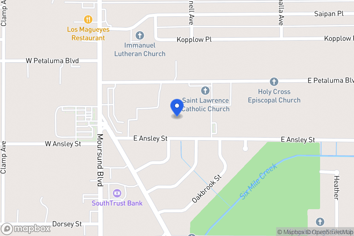 Map of 3822  Pleasanton Rd