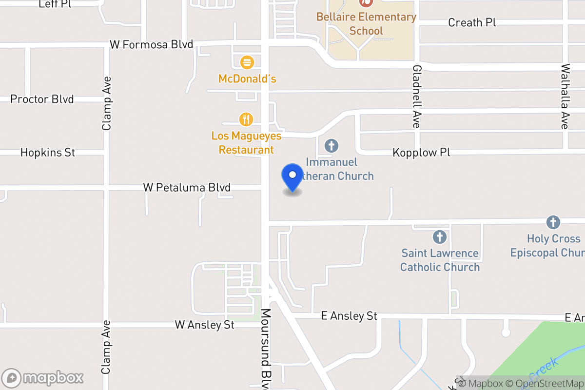 Map of 3802  Pleasanton Rd
