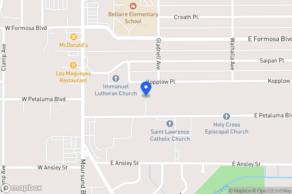 Map of 165 E Petaluma Blvd