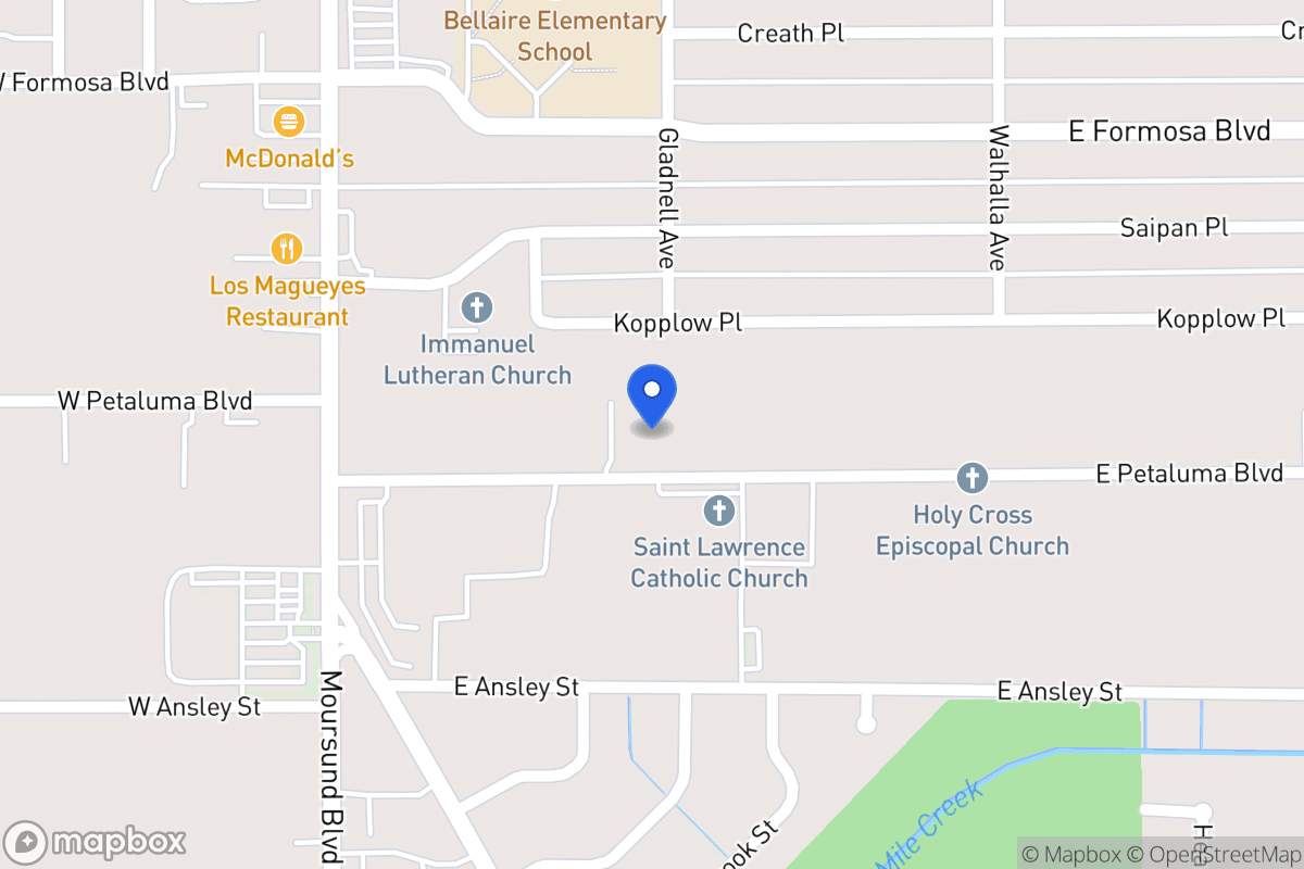Map of 175 E Petaluma Blvd