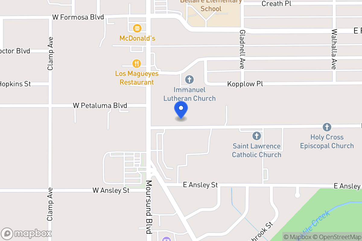 Map of 123 E Petaluma Blvd