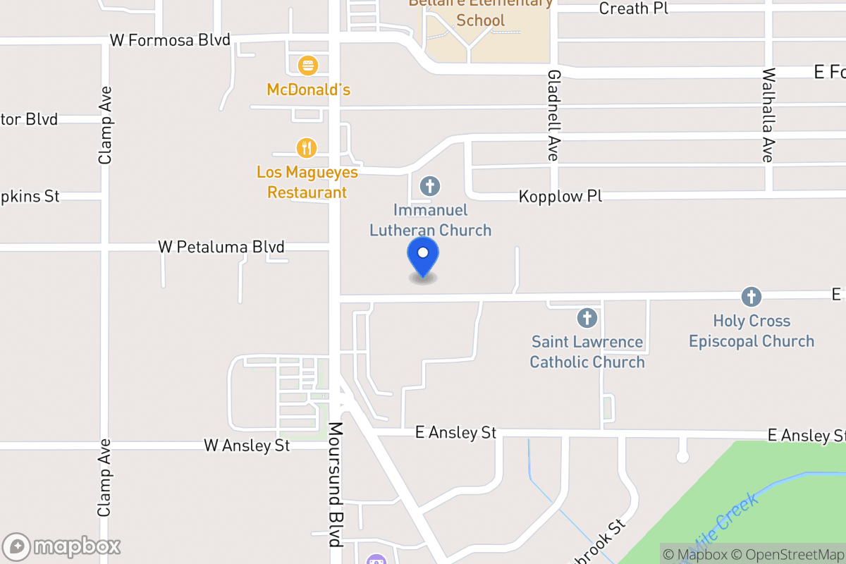 Map of 127 E Petaluma Blvd