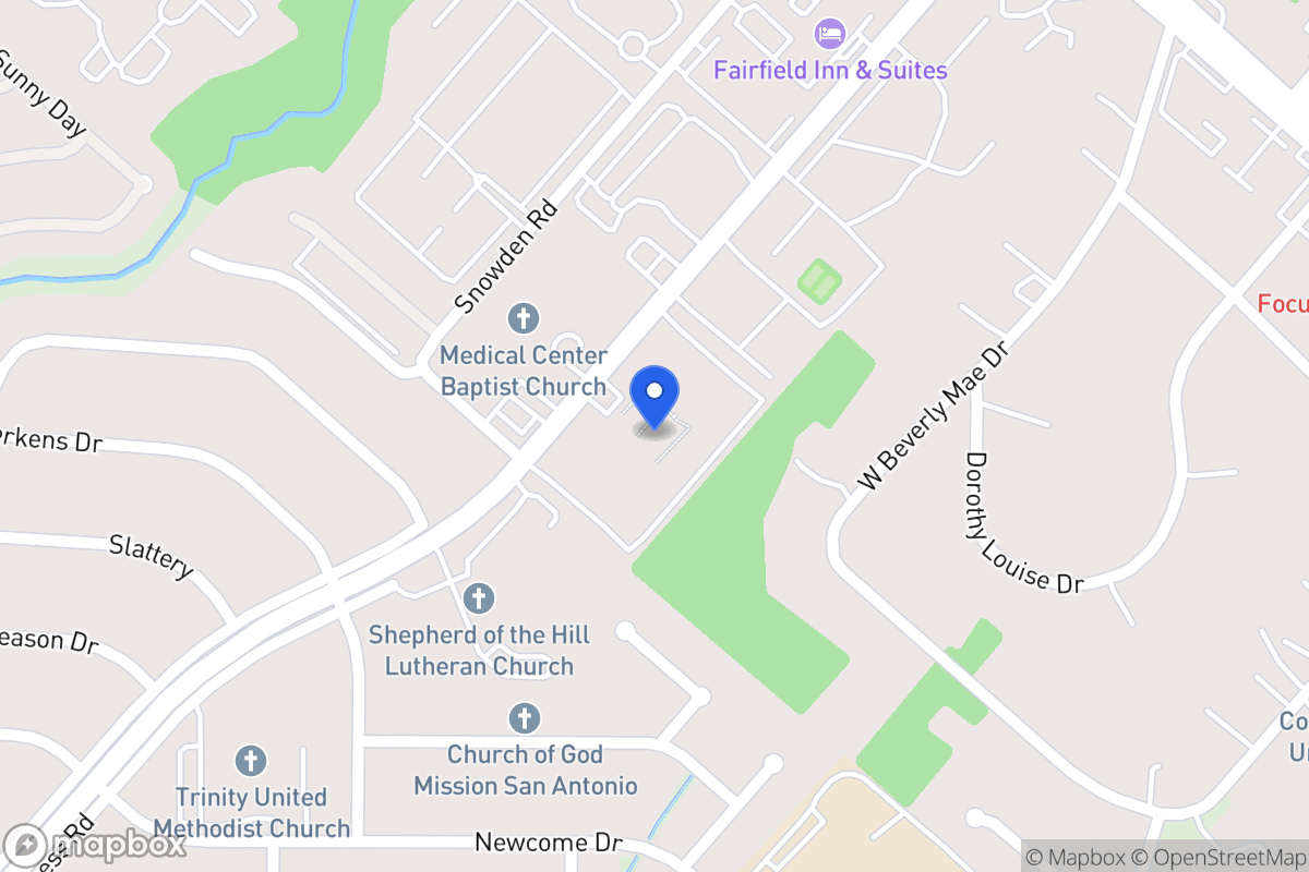 Map of 7026  Wurzbach Rd