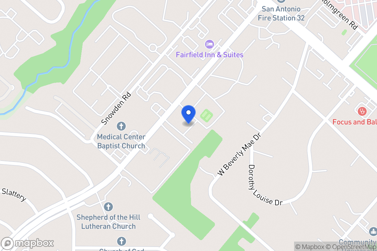 Map of 7110  Wurzbach Rd
