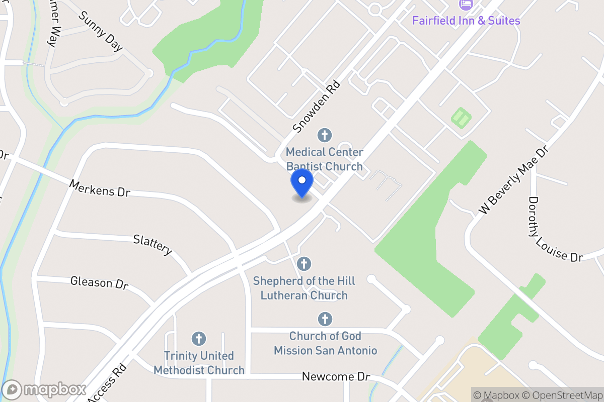 Map of 6930  Wurzbach Rd