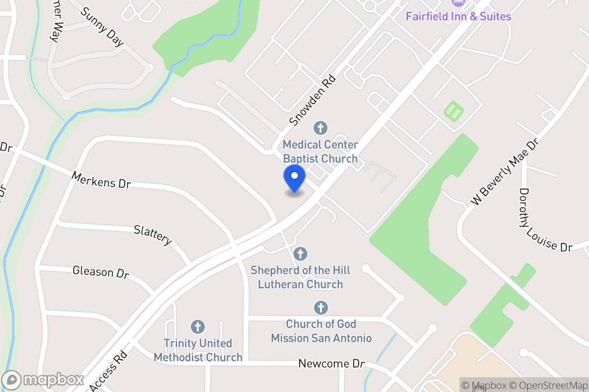 Map of 6926  Wurzbach Rd