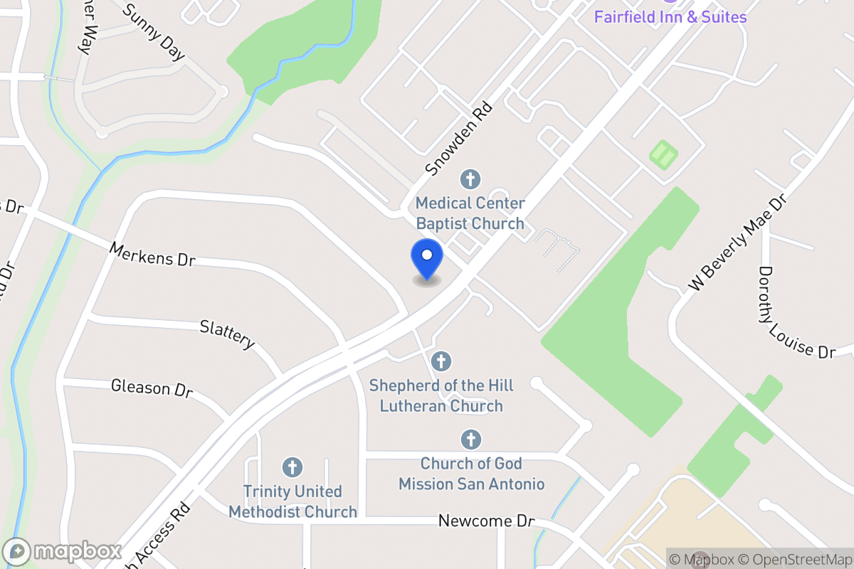 Map of 6922  Wurzbach Rd