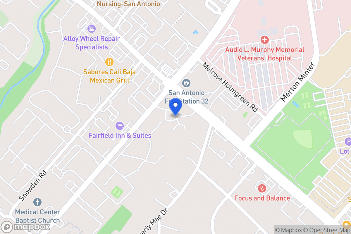 Map of 7272  Wurzbach Rd