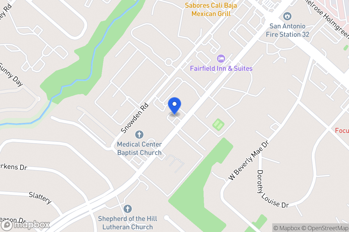 Map of 7101  Wurzbach Rd