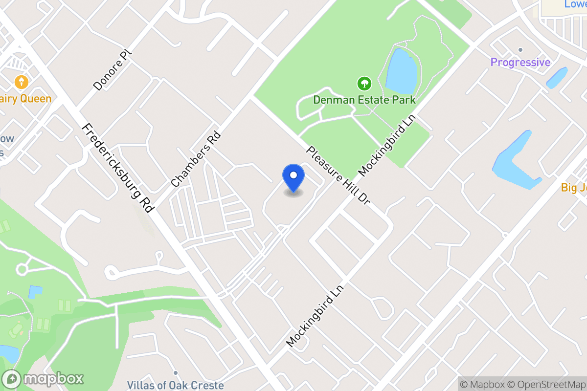 Map of 5400  Fredericksburg Rd