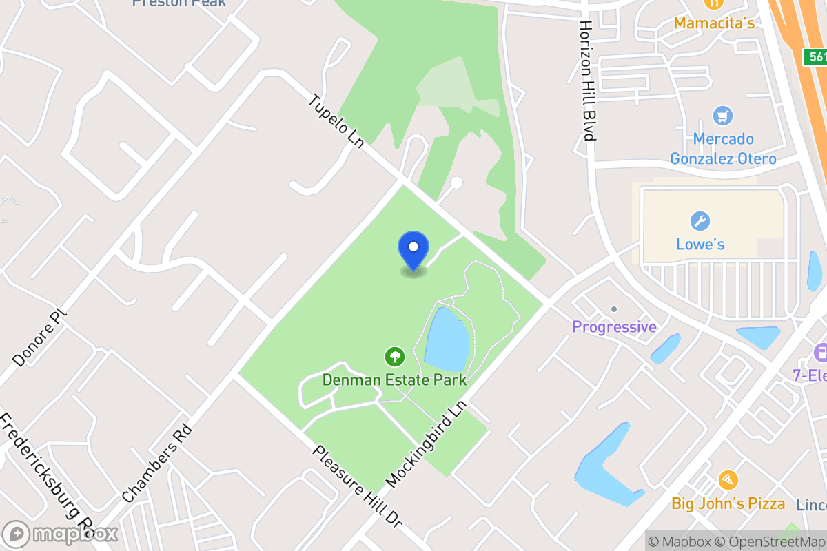 Map of 3842  Tupelo Ln