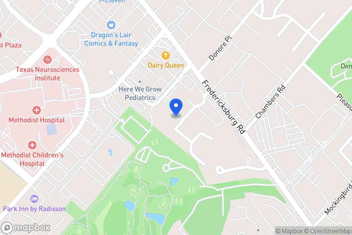 Map of 4131  Cliff Oaks St