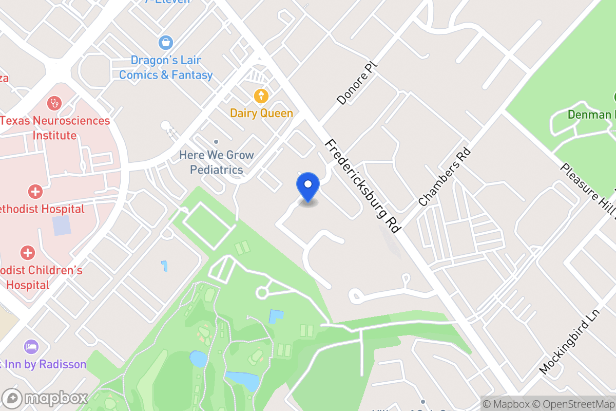 Map of 4122  Cliff Oaks St
