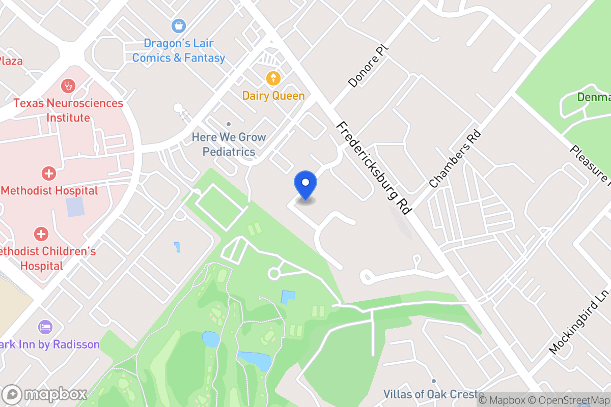 Map of 4134  Cliff Oaks St