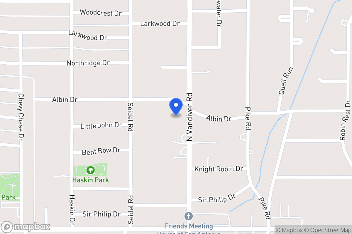 Map of 7243 N Vandiver Rd