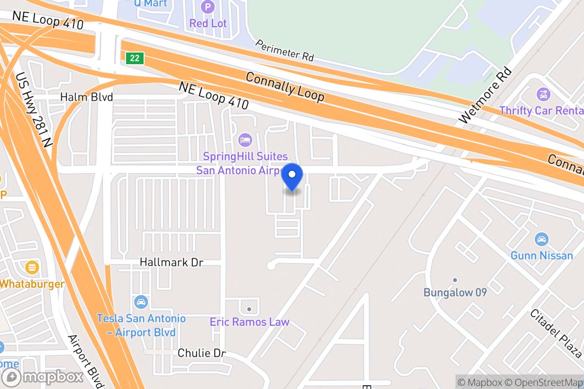 Map of 1318  Parkridge Dr