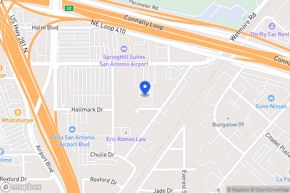 Map of 1343  Hallmark Dr