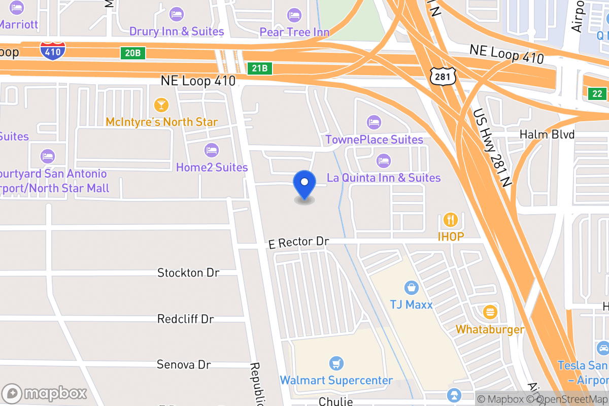 Map of 8600  Jones Maltsberger Rd